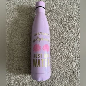 “Instant Mermaid Just Add Water” 26 oz Pink Stainless Steel Water Bottle
